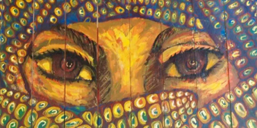 Café peinture femme