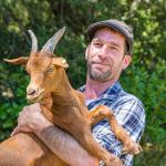 Mathias avec 1 chèvre